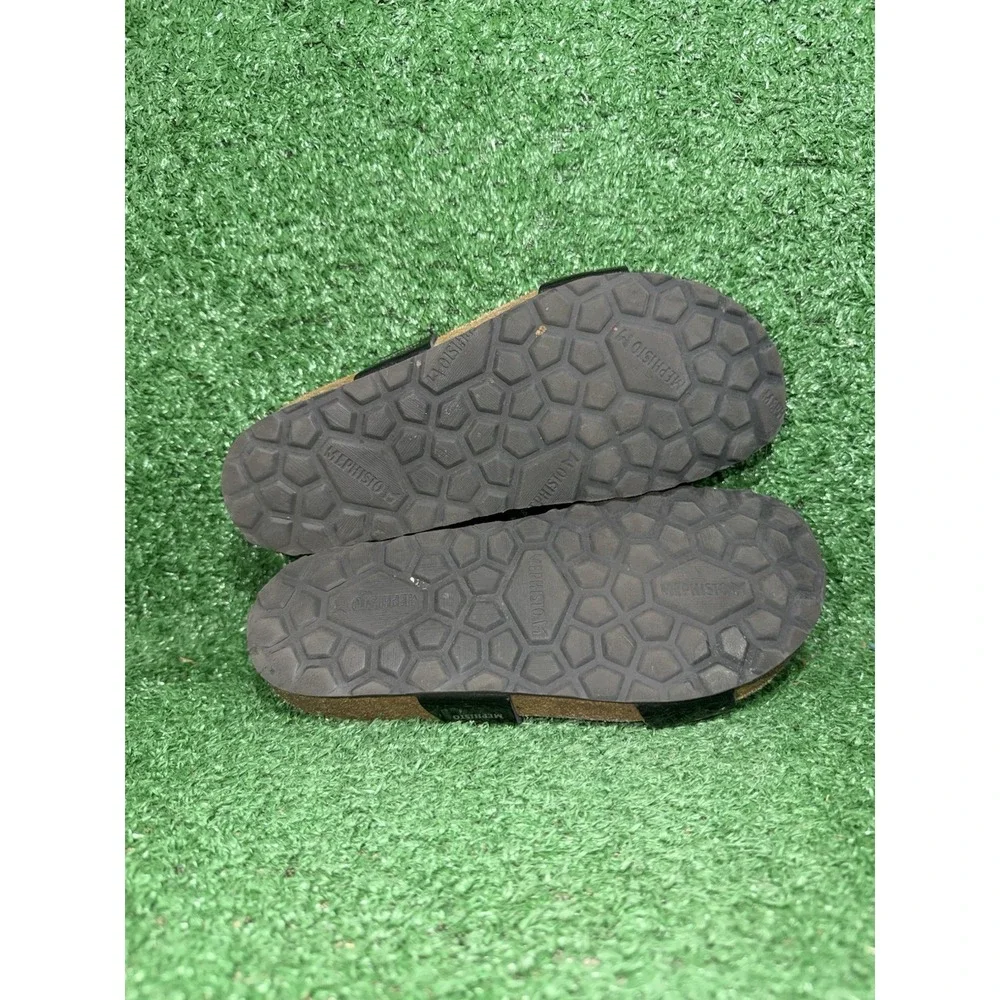 Mephisto Womens Size 6 Sandal Black Patent Norie Slides Crystal Rhinestone EU 36